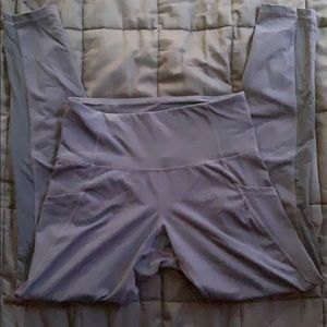 Navy Blue Workout Leggings with Side-Pockets